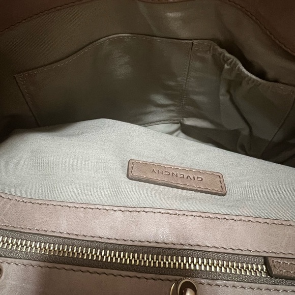 Givenchy Tan Leather Large New Line Flap Tote Shoulder Bag - Picture 7 of 12